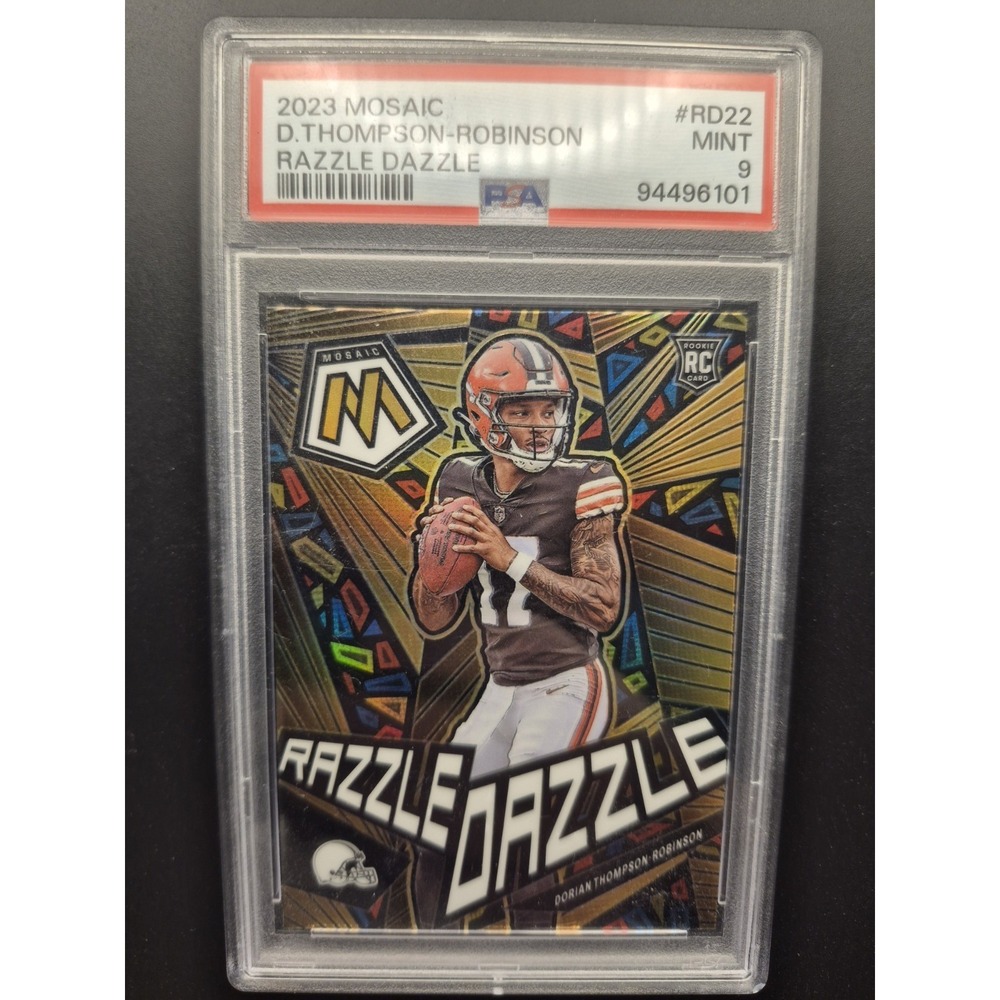 2023 Panini Mosaic - Razzle Dazzle‎ Dorian Thompson-Robinson #RD22 - Picture 3 of 12